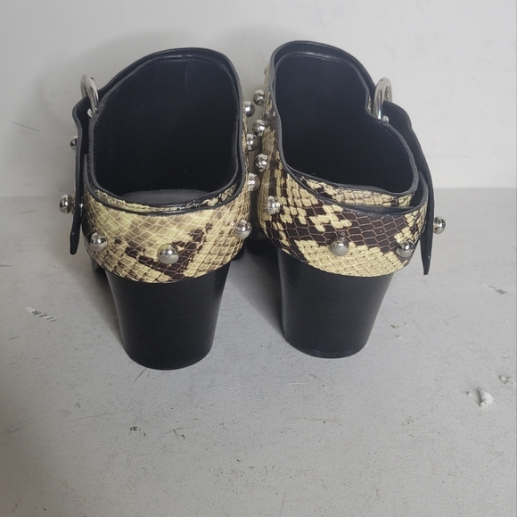 Rebecca Minkoff Sallest Too Block Heel Mules SZ 7.5 - Picture 5 of 9